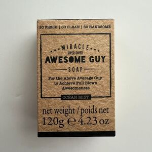Men's Awesome Guy Soap "Ocean Mist" Oatmeal Soap 120g/4.23oz NIB
